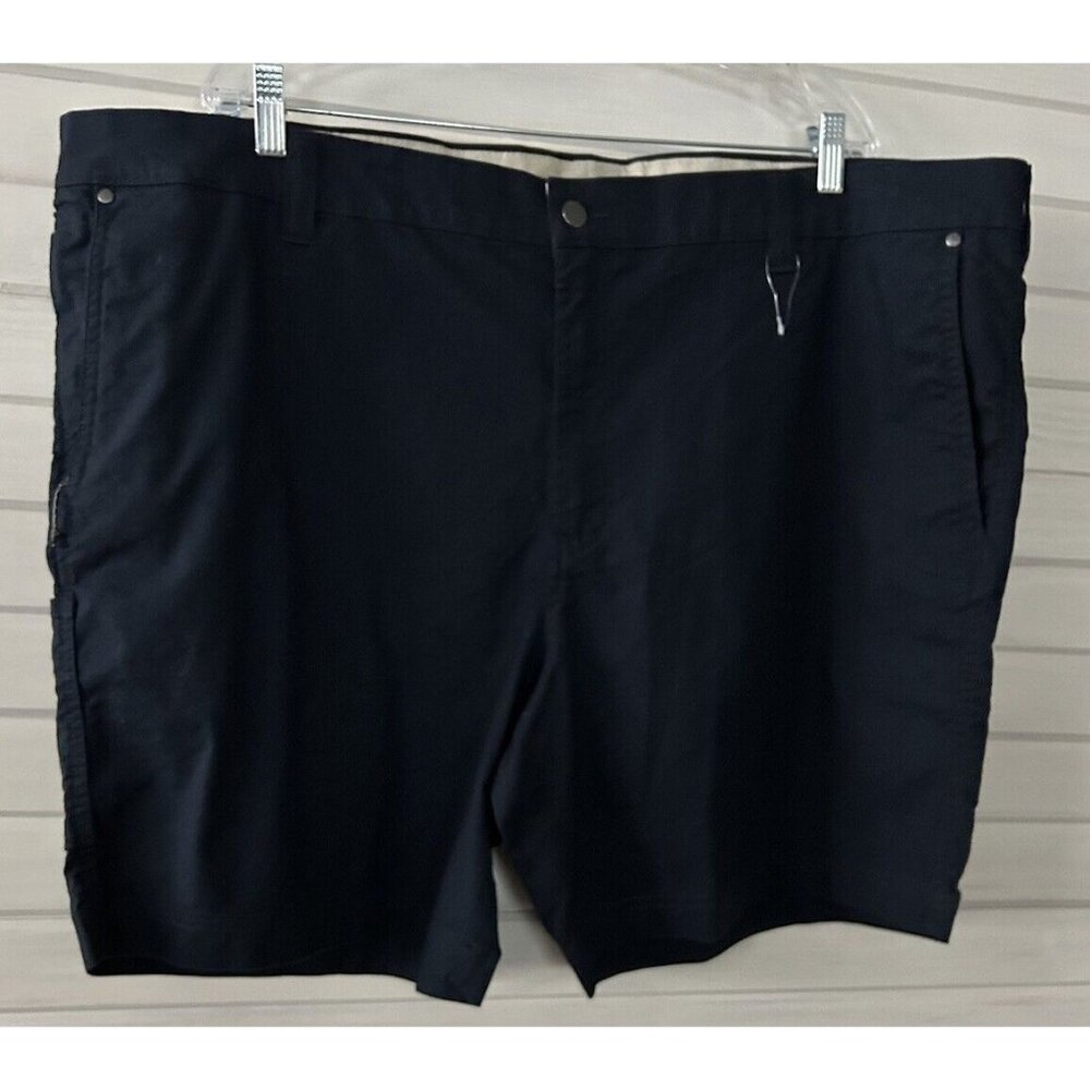 NWT Columbia Sz 48 Blue Flex ROC™ Shorts 8” Inseam Cotton Canvas Zip Pocket